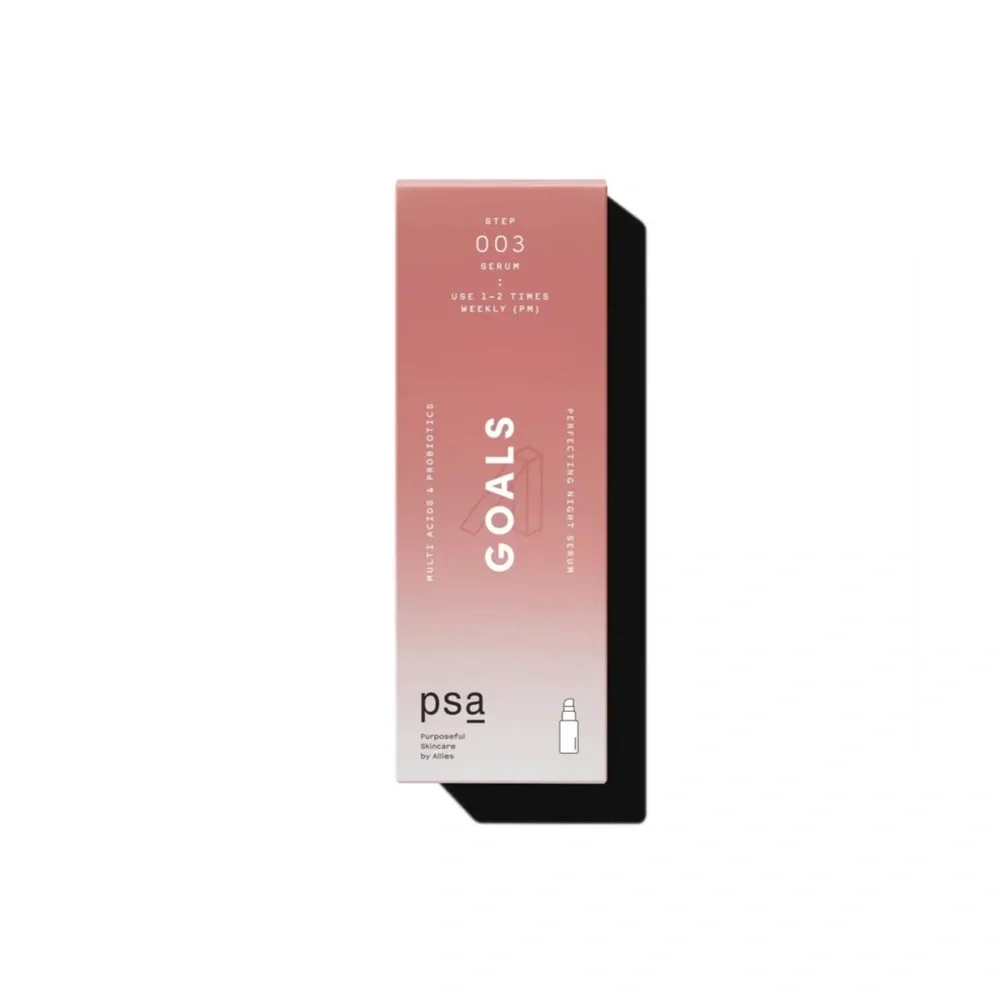 NEW PSA Skincare GOALS Multi Acids & Probiotics Perfecting Night Serum